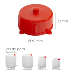 Tapon Para Bidon Alimentario 5 / 10 / 20 Litros