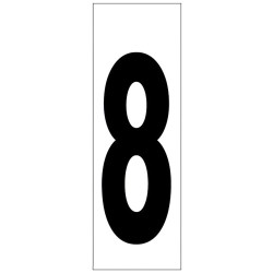 Numero Adhesivo 46x140 mm. Nº 8