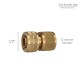 Conector Manguera Con Función STOP Fabricado en Laton 1/2" Hembra, Adaptador Grifo, Conector Grifo A Conector Rapido
