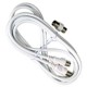 Conector TV Video Macho / Macho 2 metros Con Adaptador Macho / Hembra