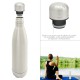 Botella Termica, Capacidad De 500 ML. Libre BPA, Acero Inoxidable, Antigoteo