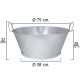Barreño Galvanizado Baño 30" 75x28 cm. 70 Litros