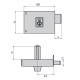 Cerradura Cvl 124a/ 8/he Derecha