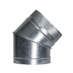 Codo Estufa Galvanizado de 200 mm. 45° (0,8 mm.)
