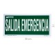 Cartel Salida De Emergencia 30 x 15 (Alt.) cm.