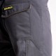 Pantalones Largos DeTrabajo, Multibolsillos, Resistentes, Rodilla Reforzada, Gris/Amarillo Talla 50/52 XL (Slim Fit)