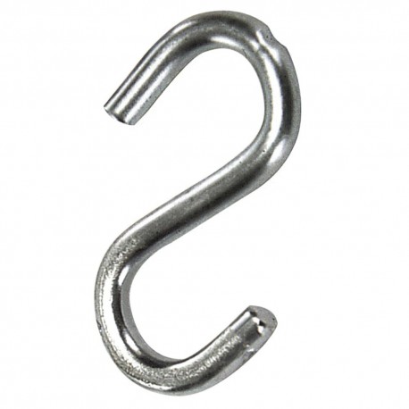 Gancho "S" Hierro Zincado 80 mm. "Uso Doméstico"