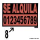 Numero Adhesivo 46x140 mm. Nº 0