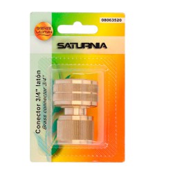 Conector Manguera Laton 3/4" Hembra, Adaptador Grifo, Conector Grifo A Conector Rapido