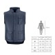 Chaleco Multibolsillos Azul Xl, Chaleco Poliester Con 3 Bolsillos Esteriores y Uno Interior, Chaleco Trabajo, Chaleco Laboral