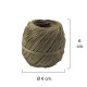Hilo Bramante Cañamo Pulido Nº 6 (Bobina 50 Gramos) Ø 0,9 Mm.