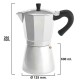 Cafetera Inducción Aluminio 12 Tazas (600 Ml.)