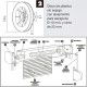 Disco Persiana Plastico Octogonal 130x40 mm. Cinta 22 mm.