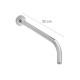 Brazo Ducha Laton 1/2" x 37+7 cm. Angulo recto.