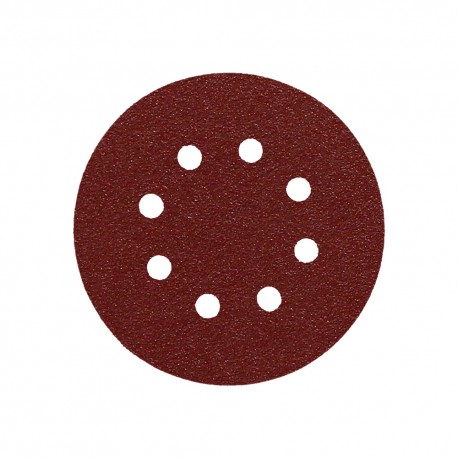 Lija Recambio Velcro Disco Ø 125 mm. con Agujeros Grano 80 (10 Piezas)