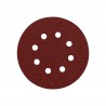 Lija Recambio Velcro Disco Ø 125 mm. con Agujeros Grano 80 (10 Piezas)