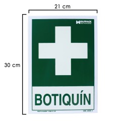 Cartel Botiquin 21x 30 (Alt.) cm.