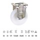 Rueda Industrial Nylon Placa Fija 80 mm.