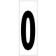 Numero Adhesivo 46x140 mm. Nº 0