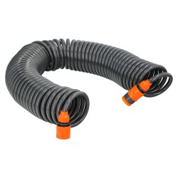 Manguera Extensible Espiral Autoenroscable Para Riego Jardin Con Conectores 15 Metros