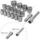 Juego Llaves De Vaso de Acero Cromo Vanadio con 21 Piezas 3/4" Plus Con Maletin.