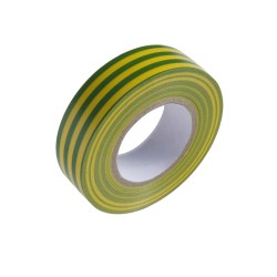 Cinta Aislante 20 m. x 19 mm. Amarilla / Verde Uso doméstico