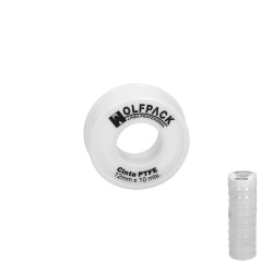 Cinta PTFE Wolfpack 12 mm. x 10 m. (Paquete 10 Rollos)