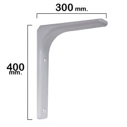 Palomilla Reforzada Blanca 400x300 mm. Uso Doméstico