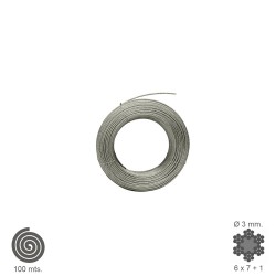 Cable Galvanizado 3 mm. (Rollo 100 Metros) No Elevacion