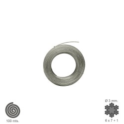 Cable Galvanizado 3 mm. (Rollo 100 Metros) No Elevacion