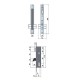 Cerradura Lince 5570-25 Frente Inoxidable