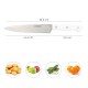 Cuchillo Husky Verduras 17 cm. Hoja Acero Inoxidable, Cuchillo Verduras, Cuchillo Cortar Verduras Mango Ergonomico Blanco