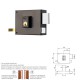 Cerradura Yale 125-a/hp/12/ Derecha