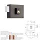 Cerradura Yale 124-a/hpr/ 8/ Izquierda