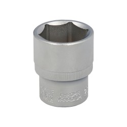 Llave Vaso 1/2" Hexagonal 23 mm. Perfil de 6 caras. Acero Cromo Vanadio, Aristas Redondas