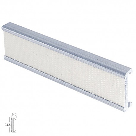 Perfil Estor Velcro P-909 3,0mt Plata