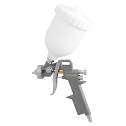 Pistola Pintar Neumática Boquilla De 1,5 mm. Con Depósito Superior 0,6 Litros y Adaptador Rapido