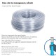 Manguera Transparente Nivel 8x12 mm. Rollo 50 metros