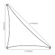 Toldo Vela Sombra Jardin Triangular Beige 5,0 x 5,0 metros.