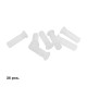 Taco Wolfpack Plastico Blanco 5 mm. (25 unidades)