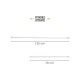 Barra Para Cortina Ducha Extensible Aluminio Blanco 70 a 125 cm.