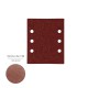 Lija Recambio Con Velcro 114x140 mm. Con Agujeros Grano 120 (10 Piezas)
