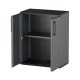 Armario Resina Bajo 68 x 37 x 84 cm. Color gris oscuro.