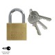 Candado Laton Arco Normal Llaves Iguales 50 mm. Nº2