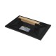 Talocha Plastico 27 x 18 cm. Mango Madera Negra Con Alveolos