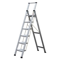 Escalera Plana Aluminio 6 Peldaños