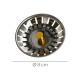 Tapon Valvula Cesta Para Fregadero Inoxidable Click Clack Ø 8 cm.