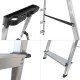 Escalera Aluminio 5 Pedaños Uso Domestico Certificada En 131 Con Bandeja Para Herramientas,