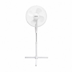 Ventilador Pie Blanco 45 Watt - 1,2 Metro Alto.
