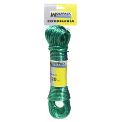 Cuerda Plastificada Cable Acero Ø 3,5 mm. (Madeja 20 m.)